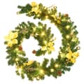 Miniatyrbild 2 av 2: Julgirlang med LED-lampor grön 2,7 m PVC