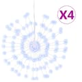 Miniatyrbild 2 av 2: Julbelysning 4 st 140 LED kallvit 17 cm