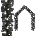 Miniatyrbild 1 av 2: Julgirlang med LED-lampor 20 m svart