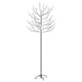 Miniatyrbild 2 av 2: Plastgran 220 LED körsbärsblommor kallvitt ljus 220 cm