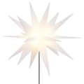 Miniatyrbild 2 av 2: Stjärna med LED med spett vikbar vit 57 cm