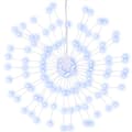 Miniatyrbild 2 av 2: Julbelysning 140 LED kallvit 17 cm