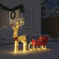 Miniatyrbild 1 av 2: Juldekorationer renar&släde 100 LEDs varmvit