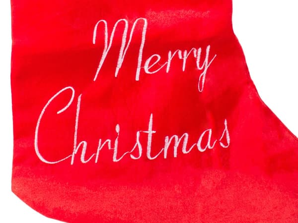 Julstrumpa / Julsocka - Merry Christmas - 62x37 cm