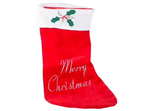 Julstrumpa / Julsocka - Merry Christmas - 62x37 cm