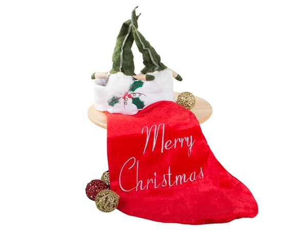 Julstrumpa / Julsocka - Merry Christmas - 62x37 cm