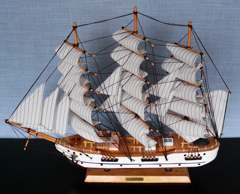 Segelbåt, 59x48x11 cm