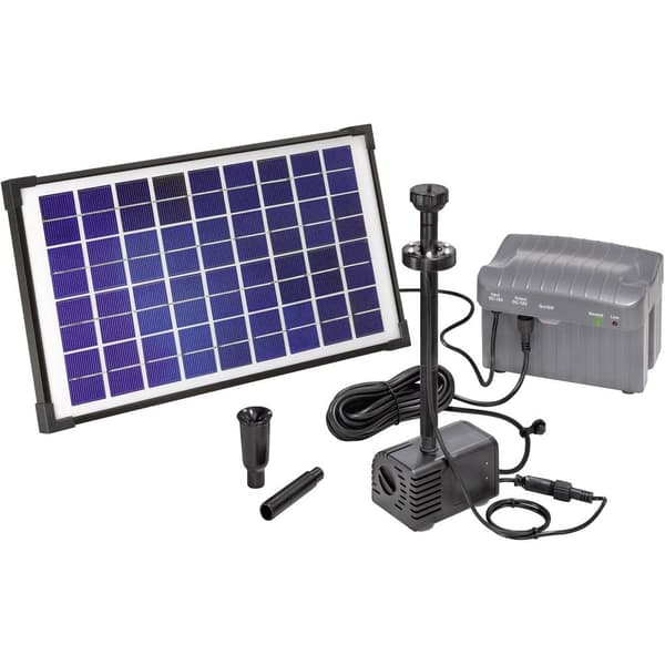 Esotec 101774 Napoli LED Solcells-pumpset med belysning, med batterilagring