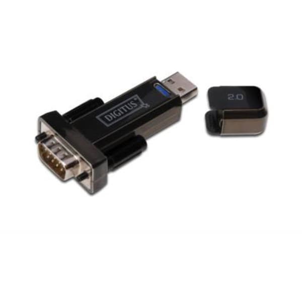 Seriell, USB 2.0 Anslutningskabel [1x USB 2.0 A hane - 1x D-SUB hane 9-pol] 1.00 m guldpläterad kontakt