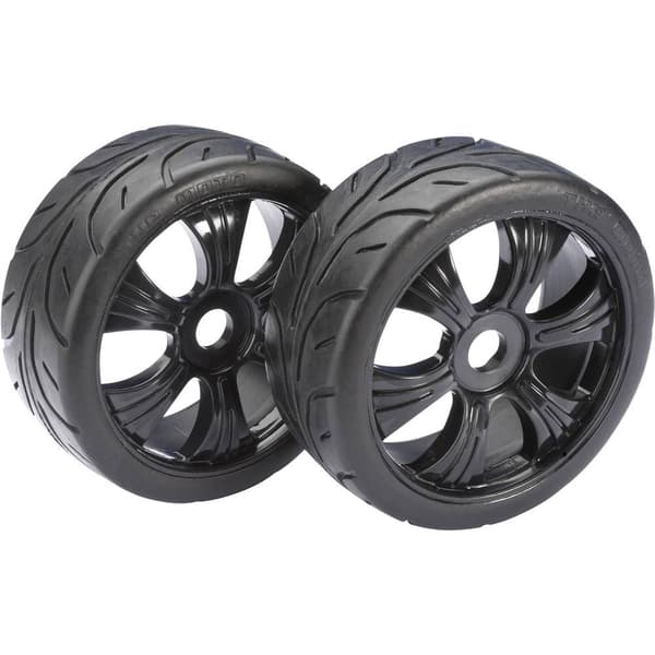Absima 1:8 Buggy Kompletta hjul Street 6 ekar Svart 2 st