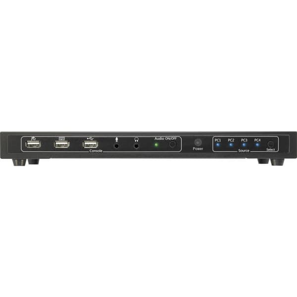 SpeaKa Professional 4 Port KVM-switch HDMI USB 1920 x 1080 Pixel, 3840 x 2160 Pixel