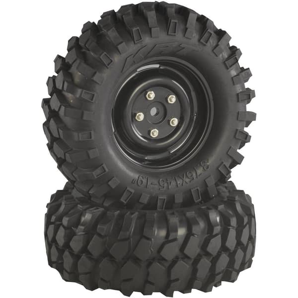 Absima 1:10 Crawler Kompletta hjul Offroad V Block Crawler Svart 2 st