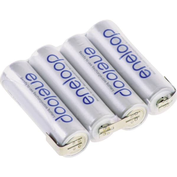 Panasonic eneloop Reihe F1x4 Batteripack Antal celler: 4 Batteristorlek: AA (R6) Z-lödfana NiMH 4.8 V 1900 mAh