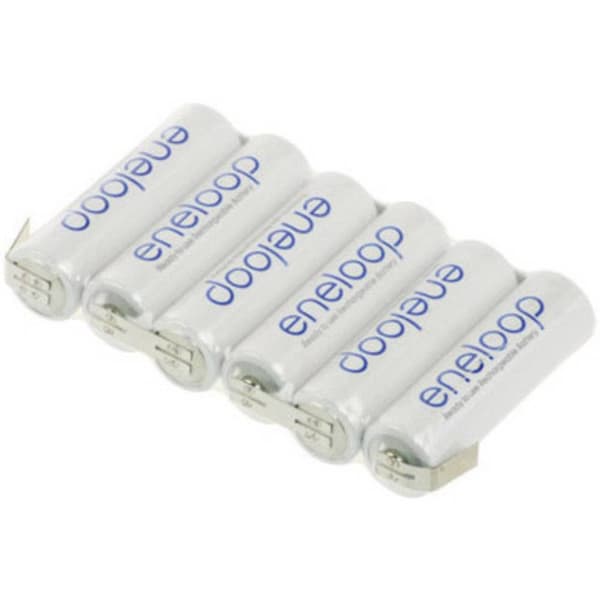 Panasonic eneloop Reihe F1x6 Batteripack Antal celler: 6 Batteristorlek: AA (R6) U-lödfana NiMH 7.2 V 1900 mAh