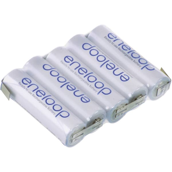 Panasonic BK3-MCCF Batteripack Antal celler: 5 Batteristorlek: AA (R6) Z-lödfana NiMH 6 V 1900 mAh