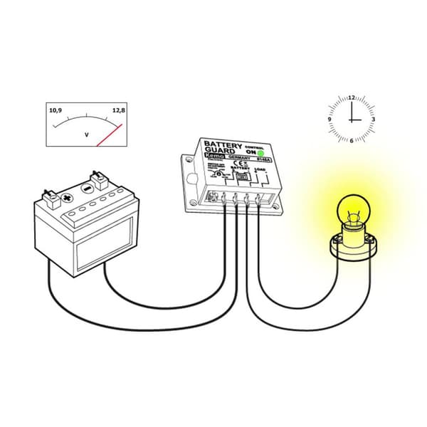 Kemo M148-24 Batterivakt Urladdningsskydd 12 V, 24 V