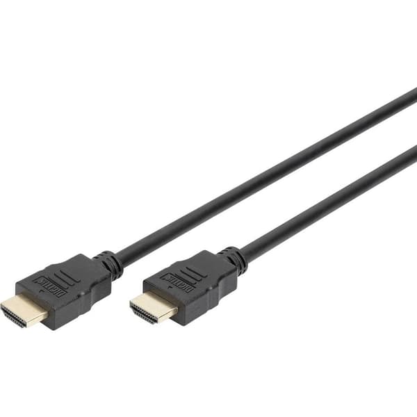 Digitus HDMI Anslutningskabel HDMI-A-kontakt, HDMI-A-kontakt 3.00 m Svart AK-330107-030-S 4K UHD, Audio Return Kanal, g