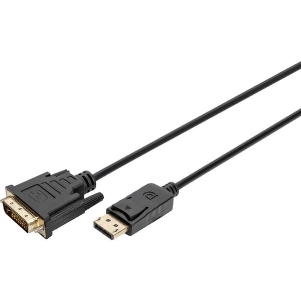 Digitus DisplayPort / DVI Adapterkabel DisplayPort-kontakt, DVI-D 24+1-polig Kontakt 2 m Svart AK-340306-020-S DisplayP