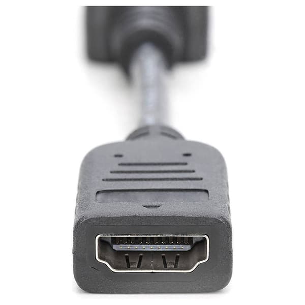 Digitus AK-340400-001-S DisplayPort / HDMI Adapter [1x DisplayPort hane - 1x HDMI hona] Svart 15.00 cm
