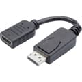 Miniatyrbild 1 av 4: Digitus AK-340400-001-S DisplayPort / HDMI Adapter [1x DisplayPort hane - 1x HDMI hona] Svart 15.00 cm