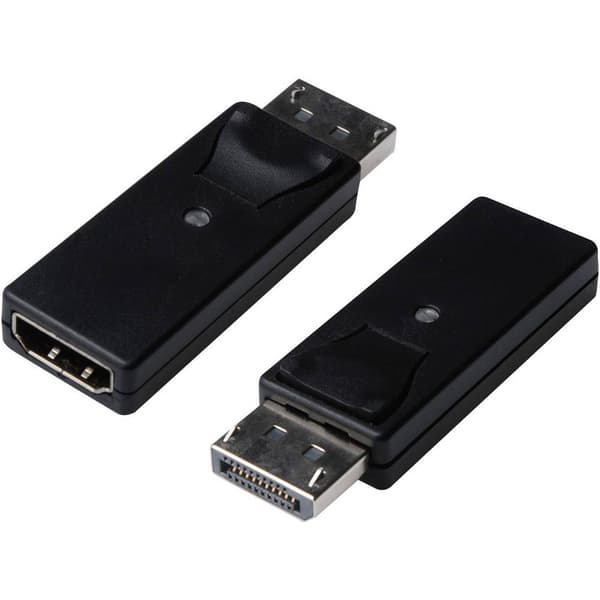 Digitus AK-340602-000-S DisplayPort / HDMI Adapter [1x DisplayPort hane - 1x HDMI hona] Svart