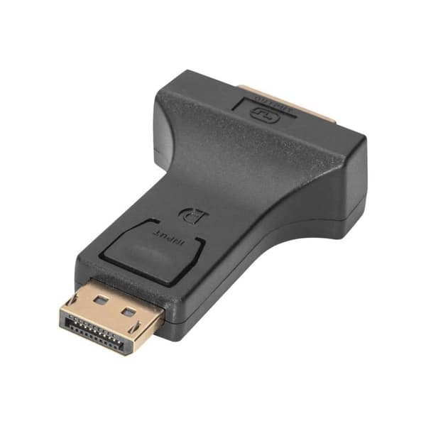 Digitus AK-340603-000-S DisplayPort / DVI Adapter [1x DisplayPort hane - 1x DVI-hona 24+5 pol] Svart