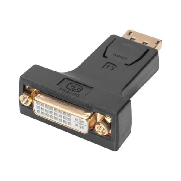 Digitus AK-340603-000-S DisplayPort / DVI Adapter [1x DisplayPort hane - 1x DVI-hona 24+5 pol] Svart