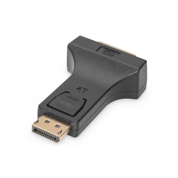 Digitus AK-340603-000-S DisplayPort / DVI Adapter [1x DisplayPort hane - 1x DVI-hona 24+5 pol] Svart