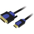 Miniatyrbild 1 av 2: LogiLink DVI / HDMI Adapterkabel DVI-D 18+1-polig Kontakt, HDMI-A-kontakt 2.00 m Svart CHB3102 guldpläterad kontakt, sk