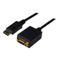 Miniatyrbild 3 av 4: Digitus AK-340403-001-S DisplayPort / VGA Adapter [1x DisplayPort hane - 1x VGA hona] Svart 15.00 cm