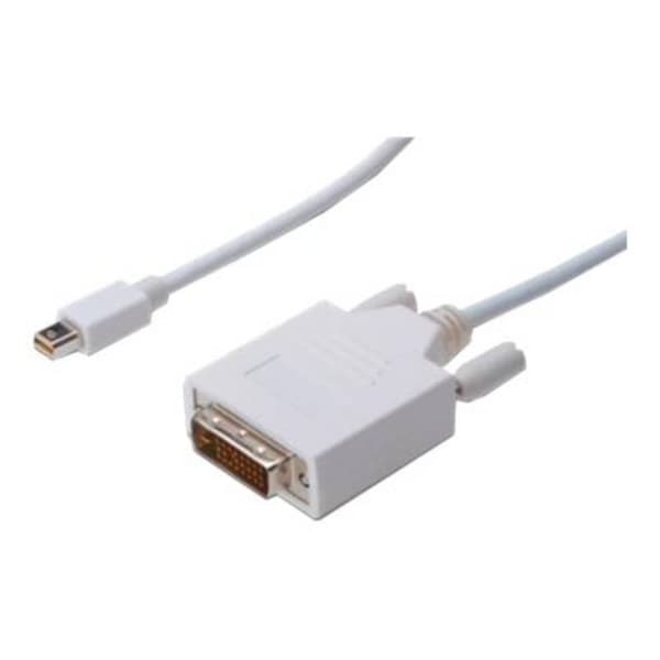 Digitus Mini-DisplayPort / DVI Adapterkabel Mini DisplayPort-kontakt, DVI-D 24+1-polig Kontakt 2.00 m Vit AK-340305-020