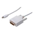 Miniatyrbild 3 av 4: Digitus Mini-DisplayPort / DVI Adapterkabel Mini DisplayPort-kontakt, DVI-D 24+1-polig Kontakt 2.00 m Vit AK-340305-020