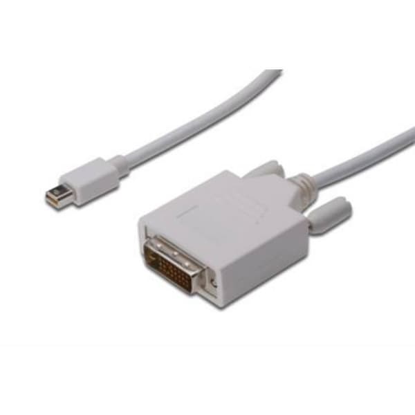 Digitus Mini-DisplayPort / DVI Adapterkabel Mini DisplayPort-kontakt, DVI-D 24+1-polig Kontakt 2.00 m Vit AK-340305-020