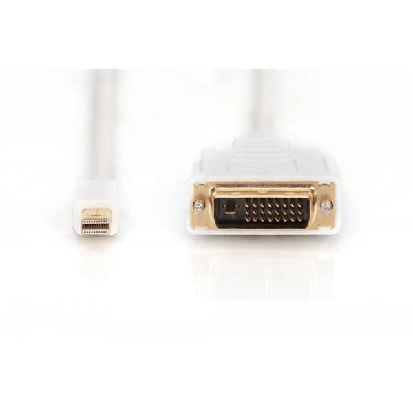 Digitus Mini-DisplayPort / DVI Adapterkabel Mini DisplayPort-kontakt, DVI-D 24+1-polig Kontakt 2.00 m Vit AK-340305-020