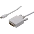 Miniatyrbild 1 av 4: Digitus Mini-DisplayPort / DVI Adapterkabel Mini DisplayPort-kontakt, DVI-D 24+1-polig Kontakt 2.00 m Vit AK-340305-020