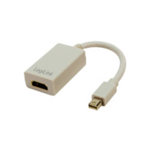 LogiLink CV0036A DisplayPort / HDMI Adapter [1x Mini-DisplayPort hane - 1x HDMI hona] Vit 10.00 cm