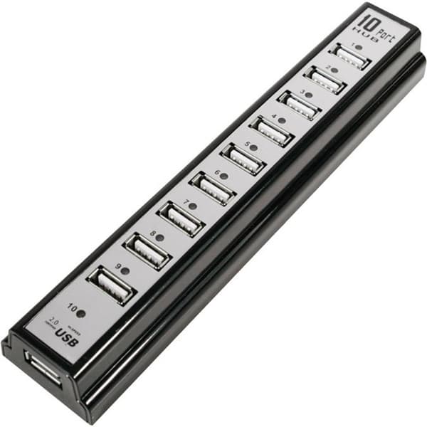 LogiLink UA0096 12 + 4 Port USB 2.0-Hub Svart