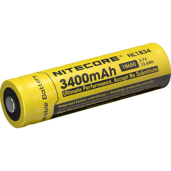 NiteCore NL1834 Specialbatteri laddbart 18650 Li-Ion 3.7 V 3400 mAh