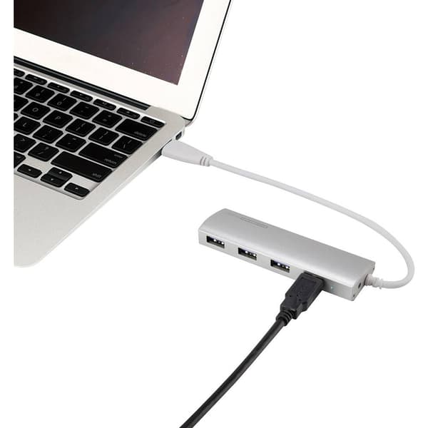 Renkforce 4 Port USB-Hub 3.0 Aluminium