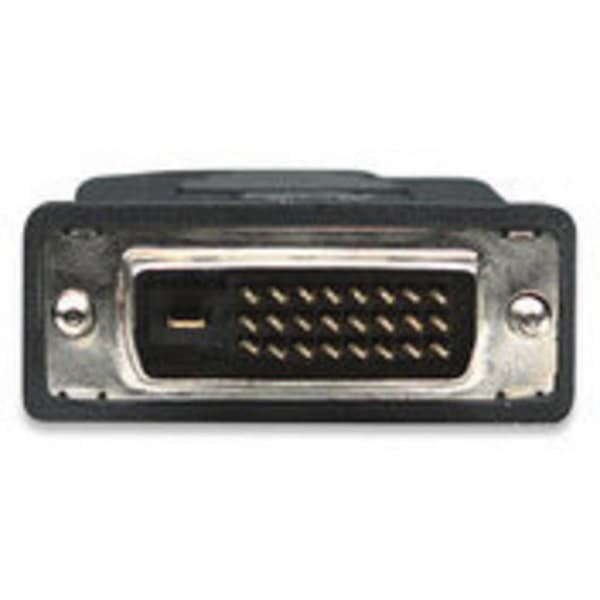 Manhattan HDMI / DVI Adapterkabel HDMI-A-kontakt, DVI-D 24+1-polig Kontakt 1.80 m Svart 372503-CG skruvbar HDMI-kabel