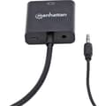 Miniatyrbild 2 av 2: Manhattan 151559 HDMI / Teleplugg / VGA Adapter [1x HDMI hane - 1x VGA hona, Telejack 3.5 mm] Svart 0.26 m