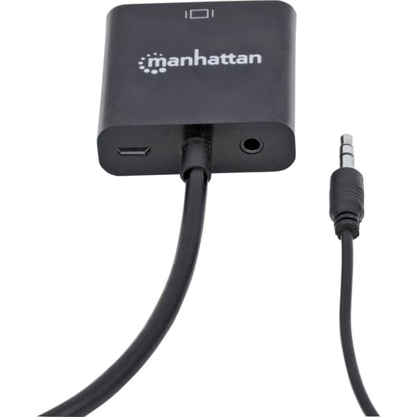 Manhattan 151467 HDMI / VGA Adapter [1x HDMI hane - 1x VGA hona] Svart 0.26 m