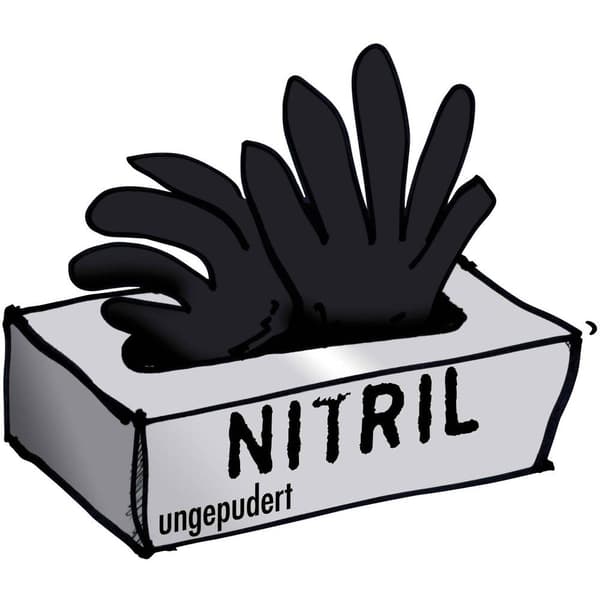 Leipold Doehle 14680 100 st Nitril Engångshandske Storlek (handskar): 8, M
