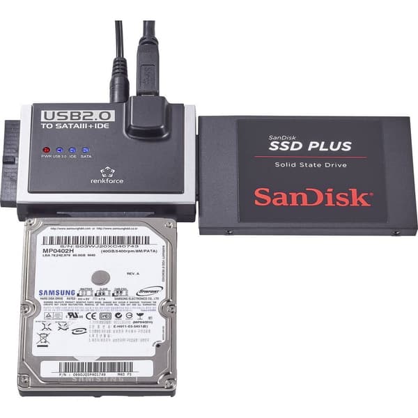 Renkforce USB 2.0 till IDE+SATA konverterare
