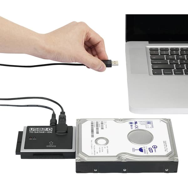 Renkforce USB 2.0 till IDE+SATA konverterare