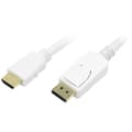 Miniatyrbild 1 av 4: LogiLink DisplayPort / HDMI Adapterkabel DisplayPort-kontakt, HDMI-A-kontakt 2.00 m Vit CV0055 guldpläterad kontakt Dis