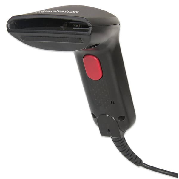 Manhattan 178488 USB-Kit Streckkodsskanner Kabelbunden 1D CCD Svart Hand-skanner USB