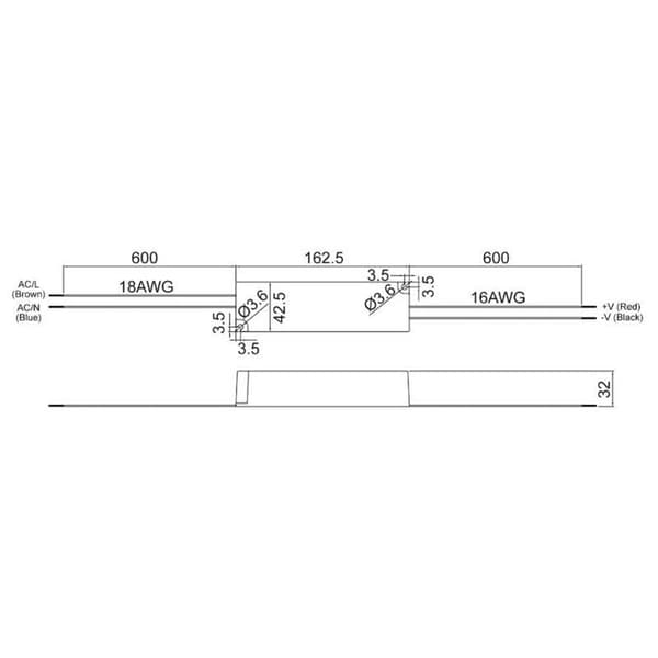 MW Mean Well LPV-60-24 LED transformator Konstantspänning 60 W 0 - 2.5 A 24 V/DC inte dimbar, Överbelastningsskydd 1 st