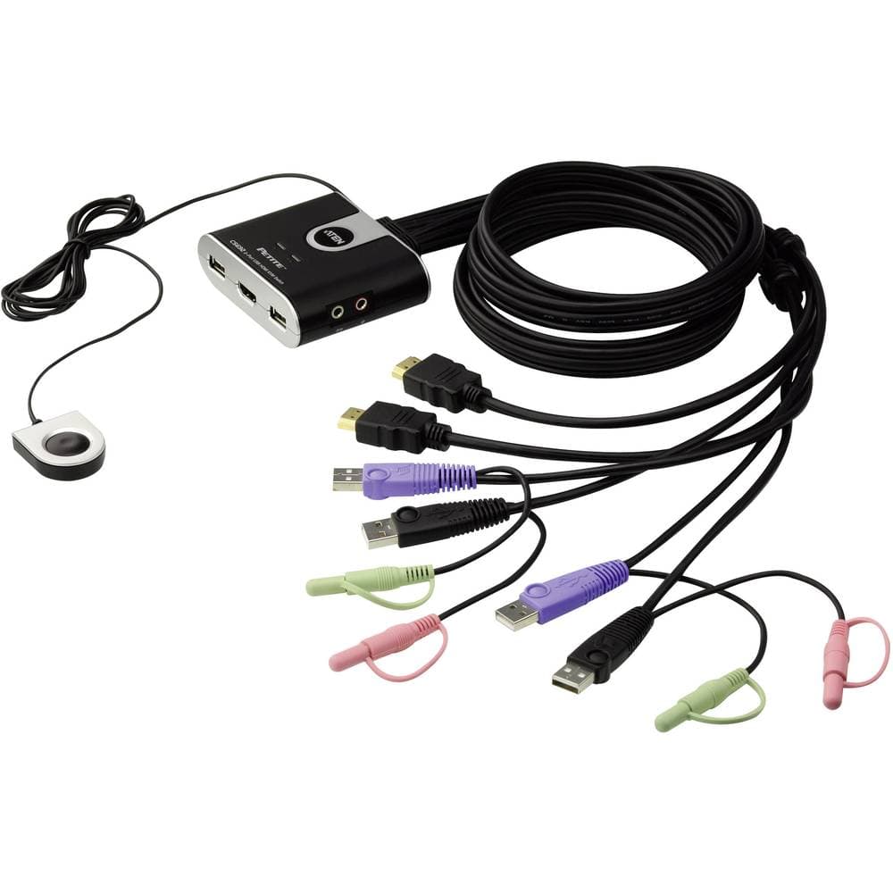 ATEN CS692-AT 2 Port KVM-switch HDMI USB 1920 x 1200 Pixel