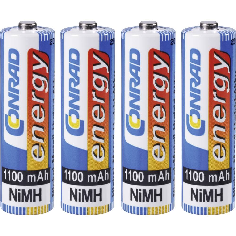 Conrad energy HR06 Laddbart batteri AA (R6) NiMH 1100 mAh 1.2 V 4 st
